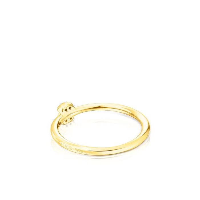 TOUS 18K Gold plated Silver Ring