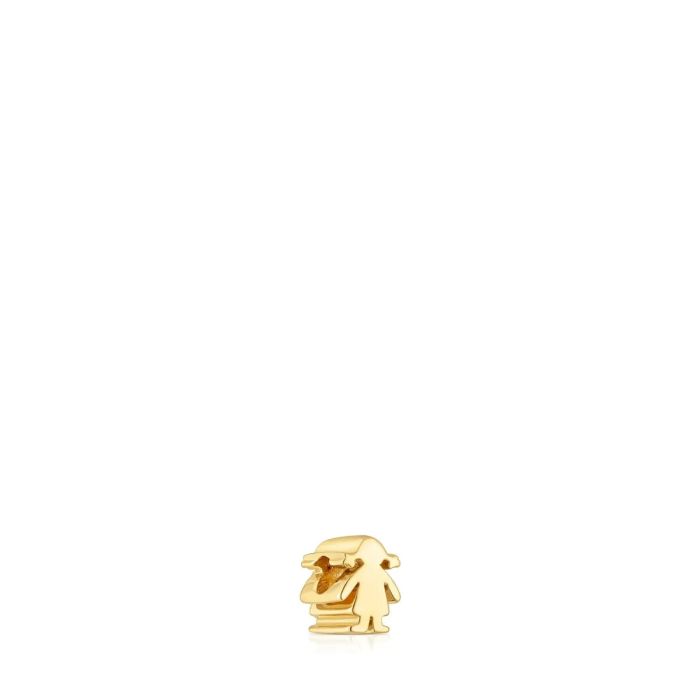 TOUS 18K Gold Plated Silver Charm