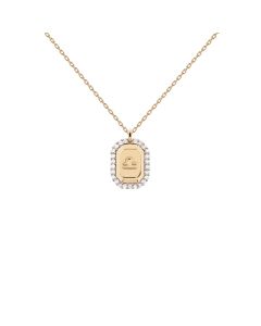 PDPAOLA 18K Gold Plated Silver Necklace / Libra
