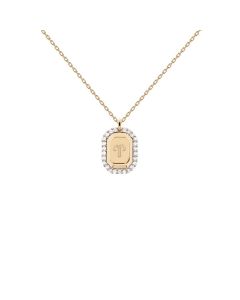 PDPAOLA 18K Gold Plated Silver Necklace / Aries