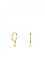 TOUS 18K Gold Plated Silver Silver Earring