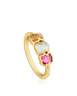 TOUS 18K Gold Plated Silver Ring