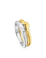 TOUS 18K Gold Plated Silver Ring