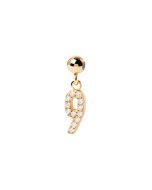 PDPAOLA 14K Gold Plated Silver Charm