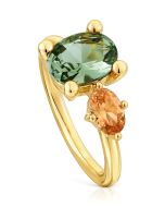 TOUS 18K Gold Plated Silver Ring